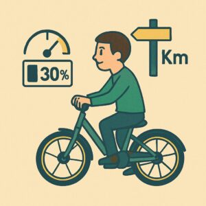 電動自転車のバッテリー30パーセントで何キロ走れる？