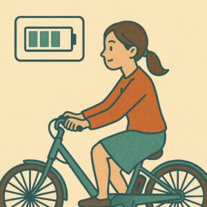 電動自転車で30パーセントから長く走るコツ