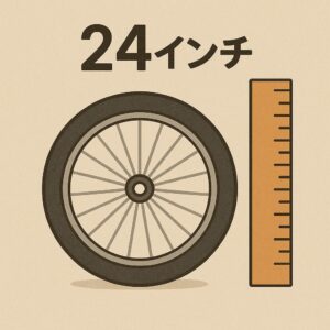 24インチのタイヤサイズはどのくらい？