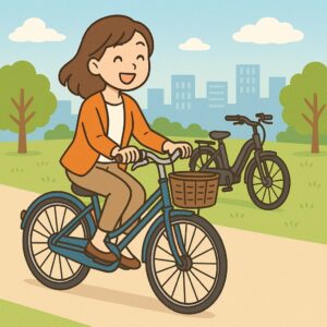 結局、普通の自転車で十分だった
