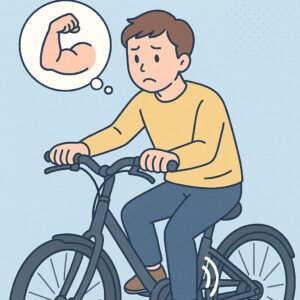 電動アシストで足の筋肉を使わなくなる？