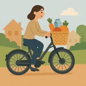 買い物帰りの荷物もラクラク