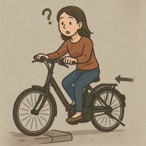 ペダルを漕がなくても進むわけではない