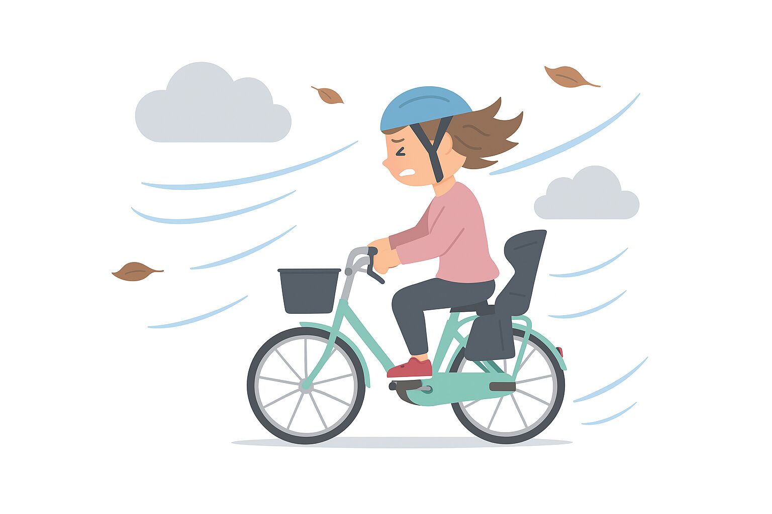 【強風の日に注意！】電動自転車の転倒防止対策を徹底解説！