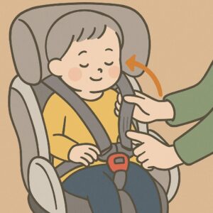 子どもの成長でベルトはズレやすい