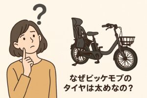なぜビッケモブのタイヤは太めなの？