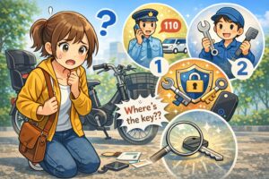 電動自転車の鍵を紛失したときの正しい対処法