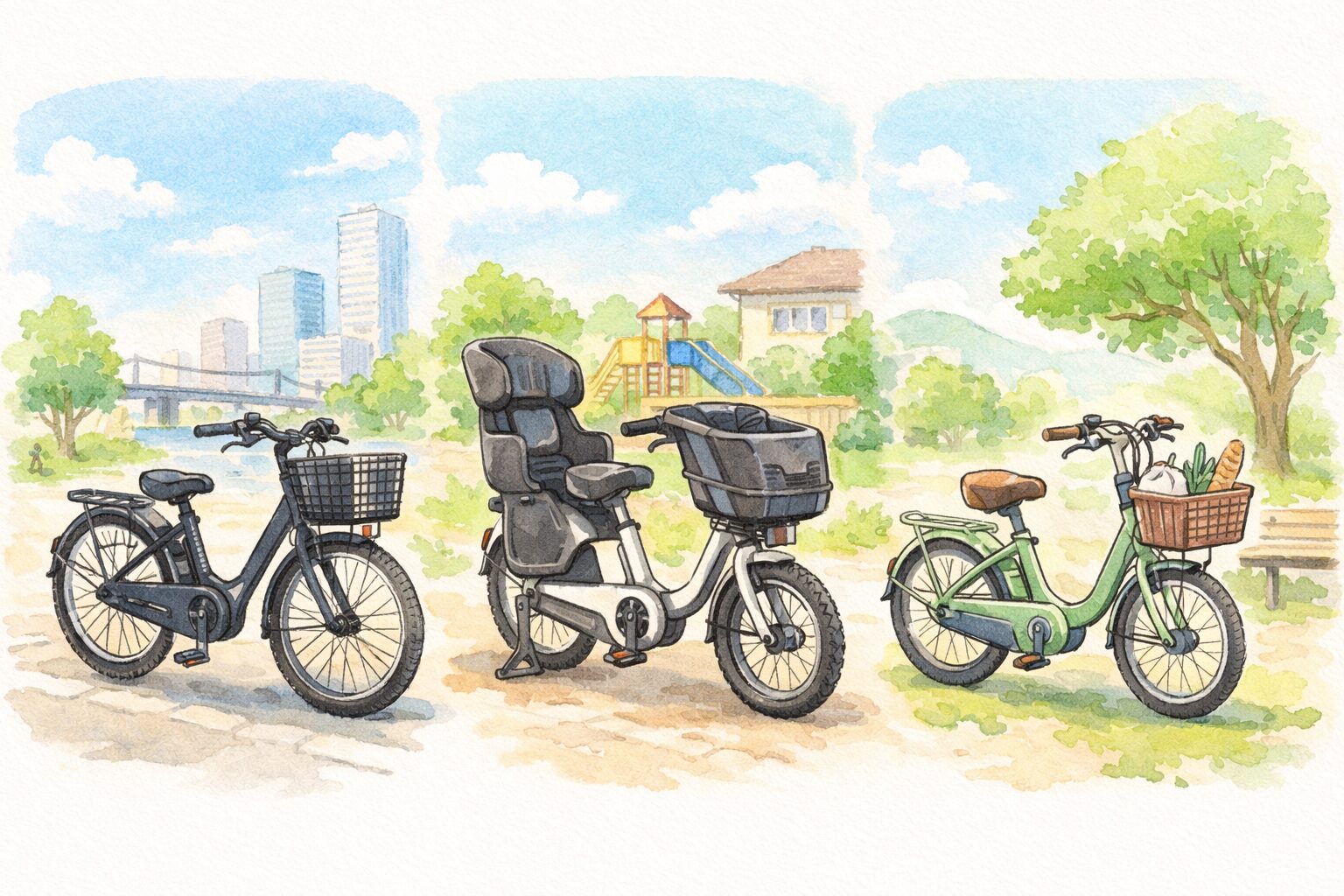 ヤマハ電動自転車PASの違いを比較！用途別おすすめモデル
