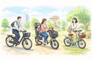 ヤマハ電動自転車PASの違いから選ぶおすすめモデル