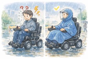 電動車椅子 レインコートは本当に必要?