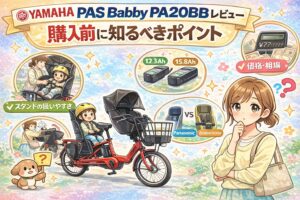 ヤマハPAS Babby PA20BBレビュー｜購入前に知るべきポイント
