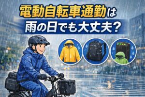 電動自転車通勤は雨の日でも大丈夫?