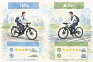 TB1e と ジェッター の乗り心地と通勤適正